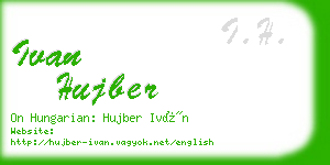 ivan hujber business card